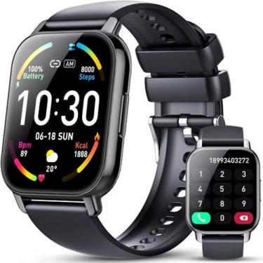 Imagem de Relógio inteligente Hoxe Smartwatch 1,85" IP68 à prova d'água para And
