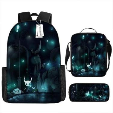 Imagem de Conjunto de mochilas Hollows Knights Hornets Cartoon Kids School - yiw