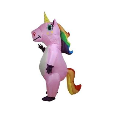 Imagem de Fantasia Inflável Colorida De Unicórnio Para Adultos Para Halloween, F