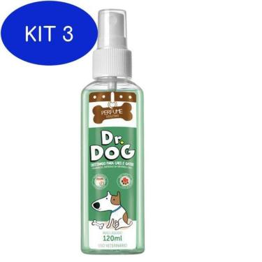 Imagem de Kit 3 Perfume Dr. Dog Xodozinho Perfumaria Fina - 120 Ml