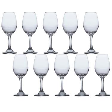 Imagem de Conjunto Taças de Vidro 318ml Agua e vinho Tinto Luxo 10Un