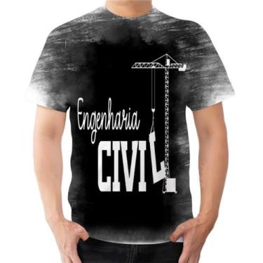 Imagem de Camisa Camiseta Engenharia Cívil Universitário Engenheiro - Estilo Kra