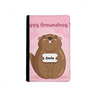 Imagem de Carteira porta-cartões Happy Groundhog Day EUA América Canadá Festival Passaporte Notecase Burse