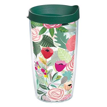 Imagem de Tervis Budding Bliss Copo isolado de parede dupla feito nos EUA, 473 g, transparente