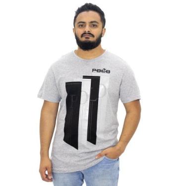 Imagem de Camiseta Estampada Masculina Rg-518 Cinza Claro
