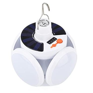 Imagem de Lâmpada de Acampamento Solar, Lâmpada de Bola de Carregamento USB, Luzes de LED Dobráveis ​​para Barraca, Lâmpada Noturna de Emergência para Acampamento Ao Ar Livre