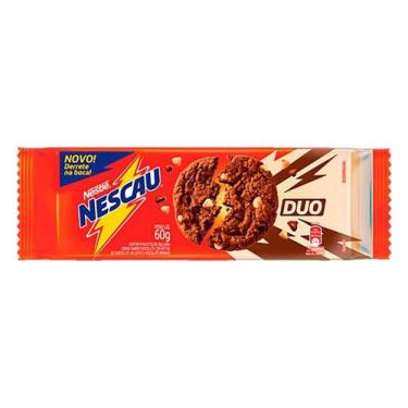 Imagem de Biscoito Nestlé Cookies Nescau Chocolate, Gotas Duo, 60G - Embalagem C