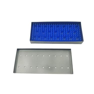 Imagem de Estojo Cirurgico Inox 18X08X02Cm C/Manta Azul