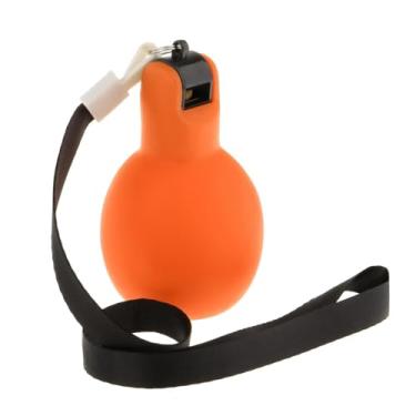 Imagem de Milageto Assobios de mão, apitos de sobrevivência, com colhedores, apitos esportivos, apitos de treinador para acampamento, futebol, professores ao ar livre, Laranja