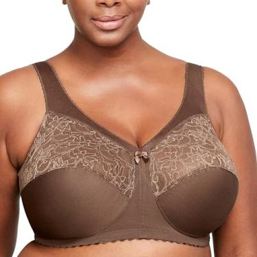 Imagem de Glamorise Sutiã feminino Magiclift Original Support sem aro #1000, Mocha, 50B