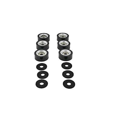 Imagem de Delixike (Pacote com 6) Rolamento de rolo de suporte preto 70298701P-70298701-70568201 compatível com Alliance/Huebsch/Speedqueen/IPSO Dryer