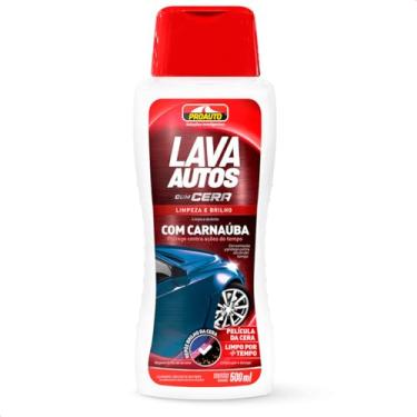Imagem de Lava Autos Shampoo Com Cera Carnaúba Super Brilho Pro auto 500Ml