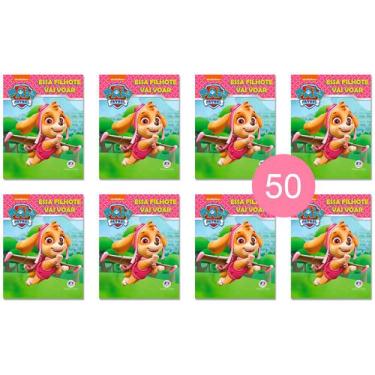 Imagem de Kit 50 Livrinhos Patrulha Canina Essa Filhote vai Voar Lembrancinha de