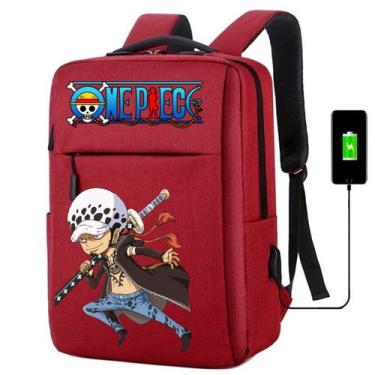 Imagem de Mochila USB Escolar Estampa Infantil One Peace Notebooks, Trabalho Esc