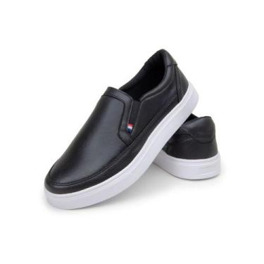 Imagem de Sapatenis Tênis Masculino Casual Iate Slip On Mocassim Leve Confortáve
