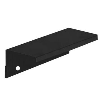 Imagem de Puxador para móveis sottile 160 mm zen preto sobrepor para mdf 18mm