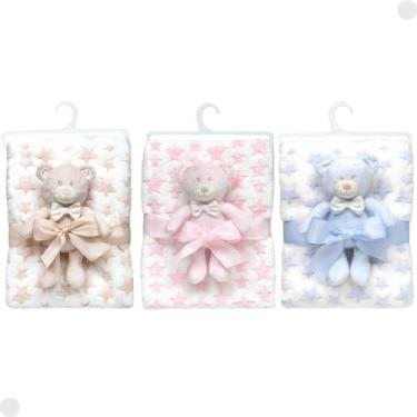 Imagem de Mantinha com Ursinho Soninho Para Bebês - Buba, Bege