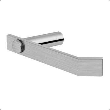 Imagem de Porta Papel Higiênico Suporte Barra Modelo Patmos Aço Inox Escovado Ac