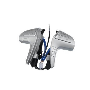 Imagem de Partuto Botão do interruptor de controle de volume do volante do carro para Toyota Camry Hilux - Pacote com 1 substituição em tom prateado