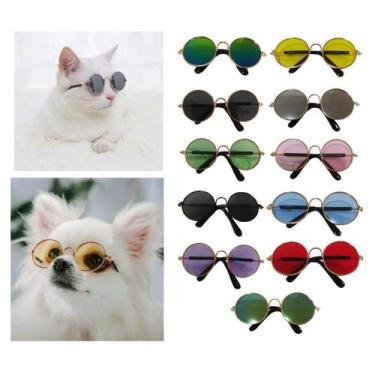 Imagem de Óculos De Sol Para Cães Cachorros Porte Pequeno e Gatos Óculos Pet Raç