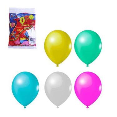 Imagem de Balao Bexiga Top Cores Sortidas 6,5'' com 50 Unidades - Pic Pic