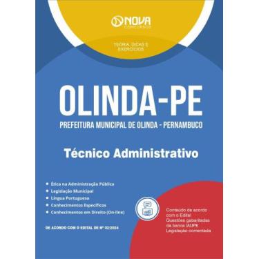 Imagem de Apostila Prefeitura de Olinda - PE 2024 - Técnico Administrativo - Nov
