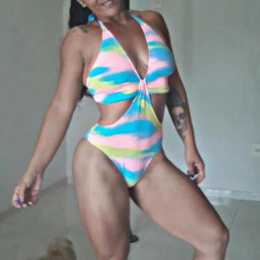 Imagem de Body/maiô Bella Lumi Tie Dye - Bella Carioca, Azul