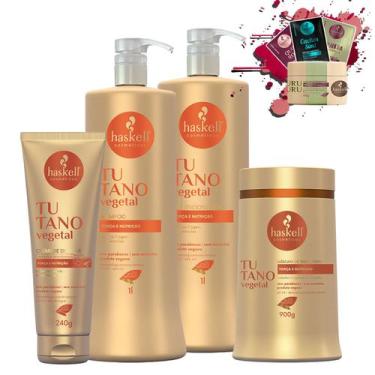 Imagem de Kit Haskell Tutano Sh + Cond Máscara 900gr Silicone