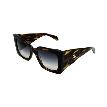 Imagem de Óculos Solar Ana Hickmann Mari 9 E01 Brilho Tartaruga Lente Cinza Degradê-Feminino