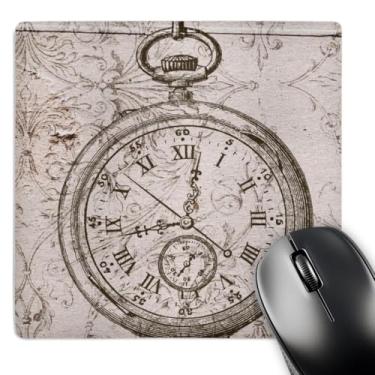 Imagem de 3dRose Mouse pad LLC 20 x 20 x 0,63 cm, cronômetro vintage Steampunk Art (mp_110249_1)