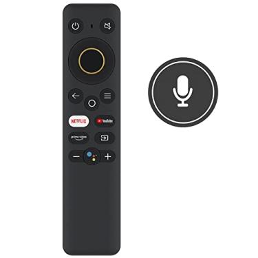 Imagem de Novo controle remoto de substituição adequado para Realme All-in-One Android TV com Google Assistant Netflix YUTUBE Prime-Video App Key