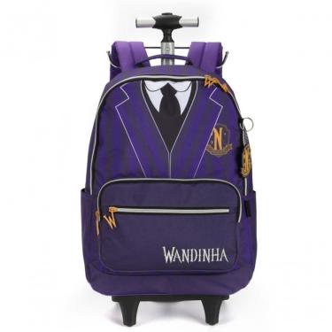 Imagem de Mochila Wandinha - Escolar De Rodinhas