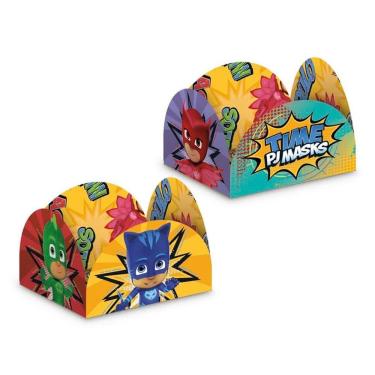 Imagem de Porta Forminha 4 Pétalas Pj Masks - 50 Unidades