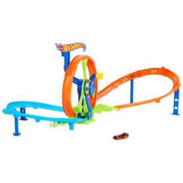 Imagem de Pista Hot Wheels Stunt Tracks Lançamento  - Veloz & Looping Mattel