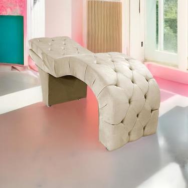 Imagem de Maca Estética com Encosto Dobrável Facial Capitonê Cílios Salão P02 Co