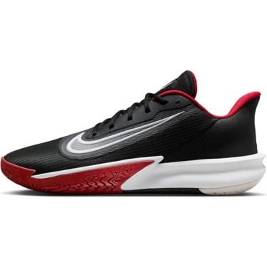 Imagem de Nike Tênis de basquete masculino, Preto e branco, vermelho universitário, 36