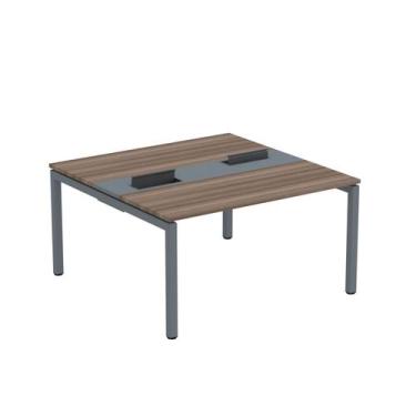 Imagem de Estação de Trabalho Mesa Plataforma Escritório Dupla para 2 Pessoas co