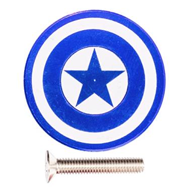 Imagem de ZALOPA Tampa de vapor de fone de ouvido MTB, tampa superior de vapor, tampa de parafuso capitão, capa de liga de alumínio, América, montanha, estrada, bicicletas, tigela, tampa de haste de bicicleta