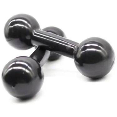 Imagem de Halter Emborrachado Par De 6 Kg Para Supino E Fortalecimento