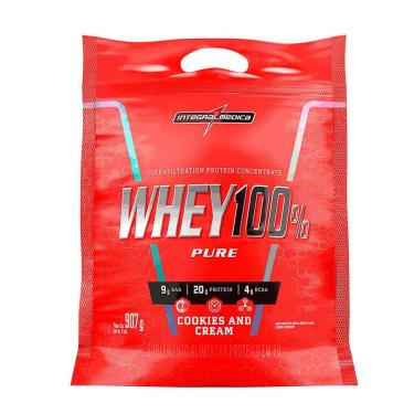 Imagem de Whey Protein 100% Super Pure 907g Refil - IntegralMédica-Unissex