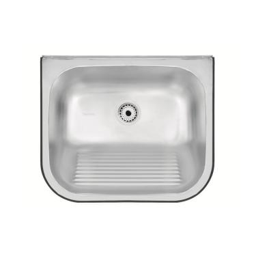 Imagem de Tanque de Parede Tramontina Hera Wall Inox Escovado 50x40cm 94401107
