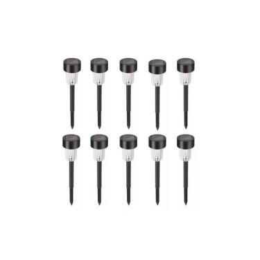 Imagem de Pacote de lanternas Solar Stake com 10 LED brancos para jardim-pátio -