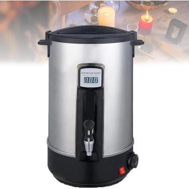 Imagem de Máquina De Caldeirão De Cera De Vela Com Bico De Despejo De Aquecimento Sem Derretedor De Cera Entupido, Caldeirão De Cera De Vela Aquecedor De Cera De Parafina Inoxidável Elé, 12L