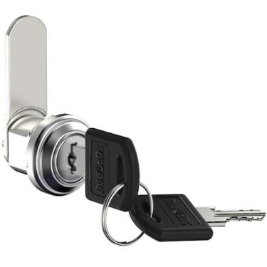 Imagem de 12 peças Fechadura Fecho Lingueta Com Chave P/ Armário moveis guarda v