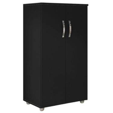 Imagem de Armario Multiuso 2 Portas 111X60 cm Rosana REAJL Moveis, Preto
