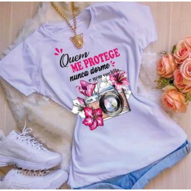 Imagem de Blusa T-shirt Camiseta Feminina Estampada -Gospel- Várias Estampas 17 