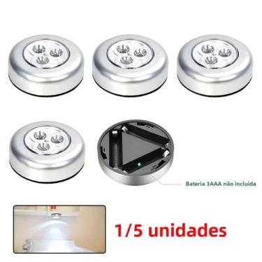 Imagem de Luz LED De Armário Com Controle Por Toque, Sem Fio, Alimentada Por Bat