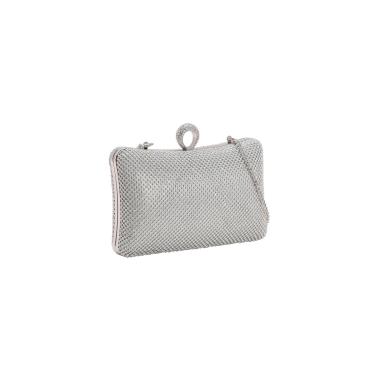 Imagem de Bolsa Clutch Festa Feminina Strass Alça Chenson 3182598