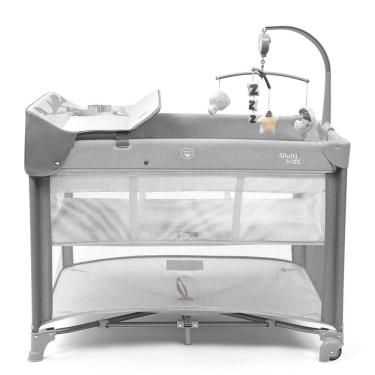 Imagem de Berço Portátil DayDream Cinza Multikids Baby Com Tela Respirável