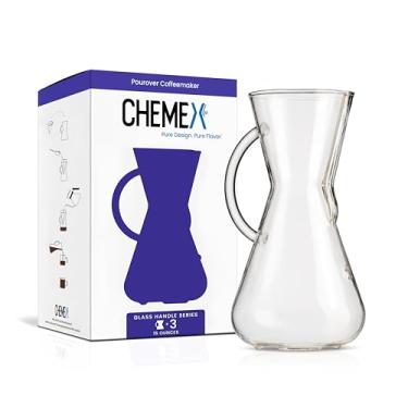 Imagem de Passador de Café CHEMEX Glass Handle Transparente 3 Xícaras